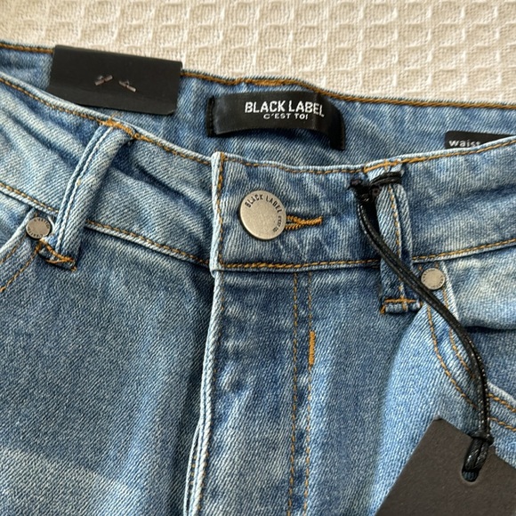 Black Label NWT High Waisted Ankle Flare Jeans - Picture 5 of 12